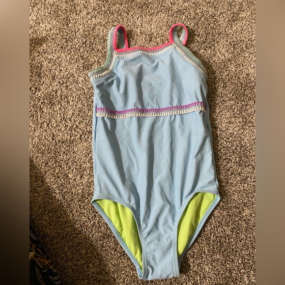 JUSTICE - BLUE BATHING SUIT - Picture 1 of 6